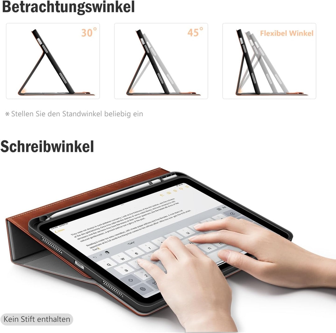 Antbox Hülle für iPad 10 Generation 2022 10,9 Zoll mit stifthalter Apple Pencil Halter Auto Schlaf/W