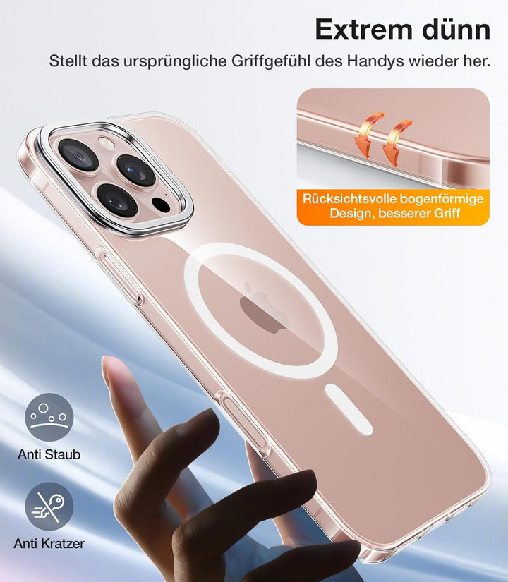 TORRAS Ultra Dünn für iPhone 16 Pro Max Hülle für MagSafe [Nr. 1 Magnetkraft] Handyhülle iPhone 16 P