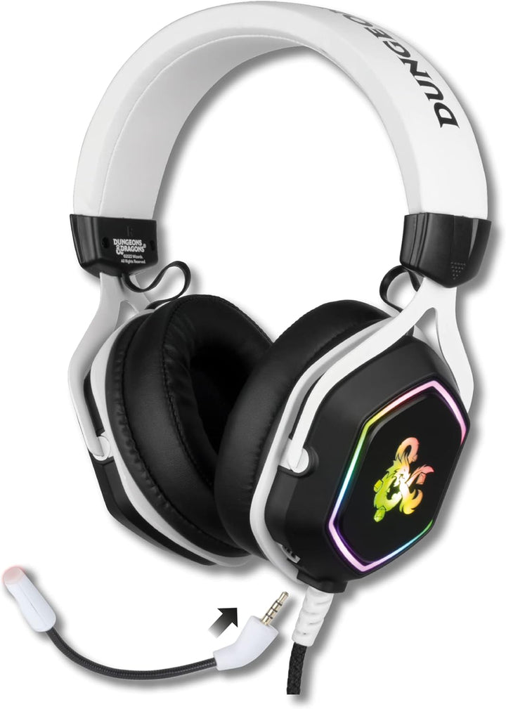 Konix Dungeons & Dragons Gaming-Headset Rainbow für PC - 50 mm Lautsprecher - Mikrofon - 2 m USB-Kab