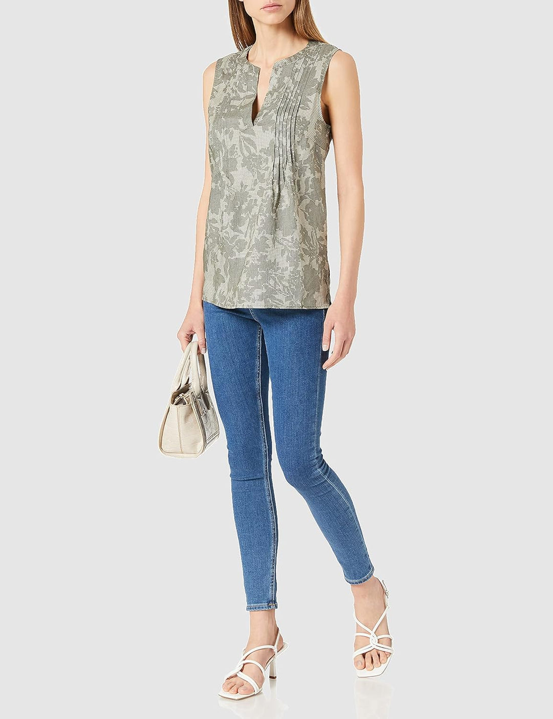 s.Oliver Damen 120.10.105.10.100.2100042 Bluse, Summer Khaki Aop