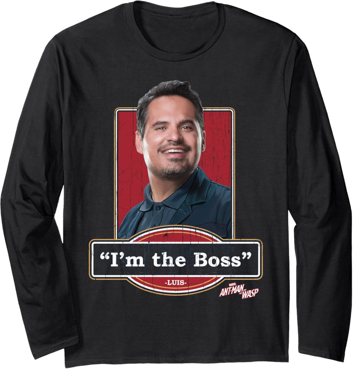 Marvel Ant-Man And The Wasp Luis I'm The Boss Portrait Langarmshirt