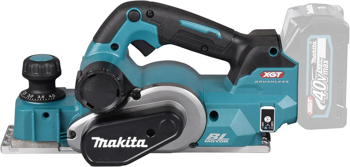 Makita KP001GZ Akku-Hobel 40V max. (ohne Akku, ohne Ladegerät), Petrol