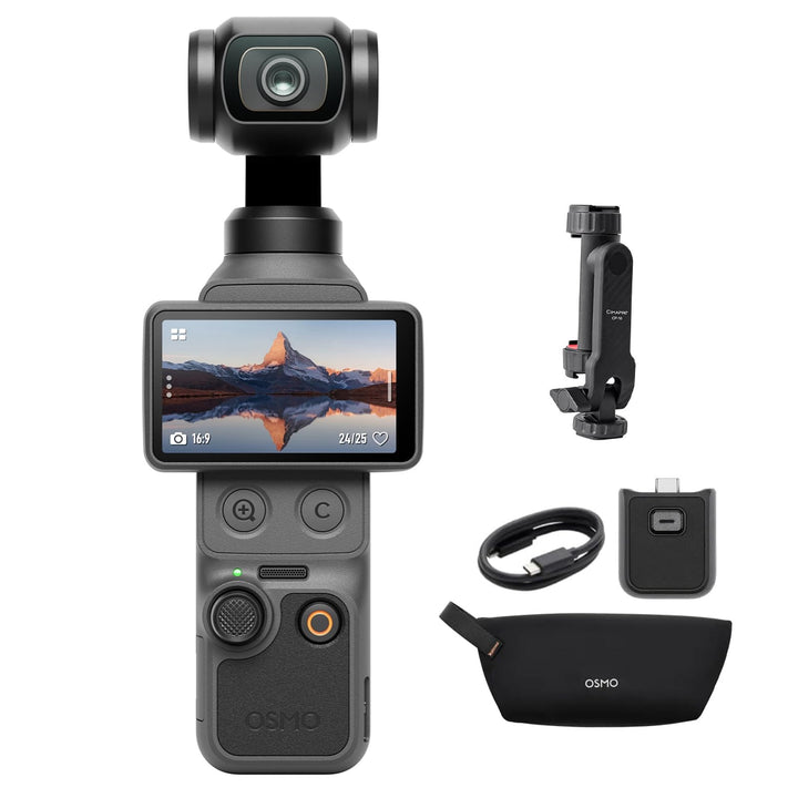 DJI Osmo Pocket 4 Standard Combo, Pocket Gimbal Vlog Kamera, 1″ CMOS und 4K/240fps, 3-Achsen-Stabili