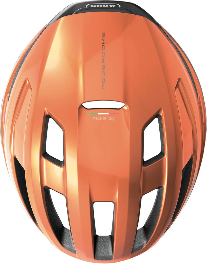 ABUS Rennradhelm PowerDome - leichter Fahrradhelm mit cleverem Belüftungssystem und aerodynamischem