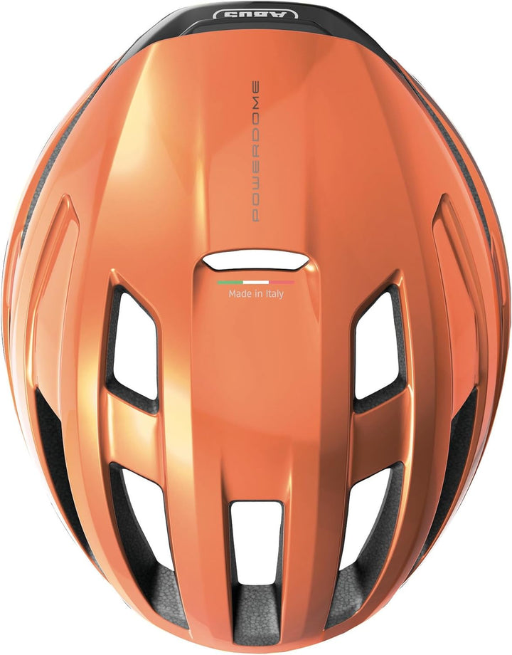 ABUS Rennradhelm PowerDome - leichter Fahrradhelm mit cleverem Belüftungssystem und aerodynamischem