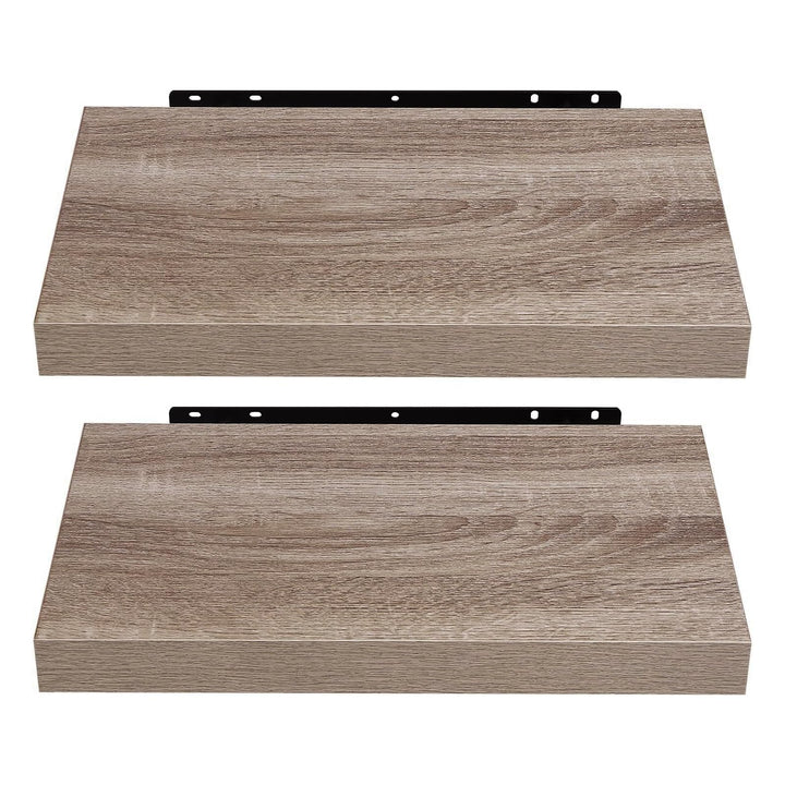 EUGAD Wandregal Wandboard 2er Set Hängeregal Holz Board Modern Eiche Gelb 25x23x3,8cm 0112QJ-2 Eiche