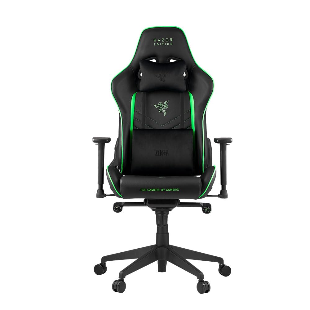 Razer TAROK PRO - Razer Edition Gaming Chair by Zen Gaming Stuhl, Schwarz/Grün, RZ.CD.TK.03.RT, 70 x