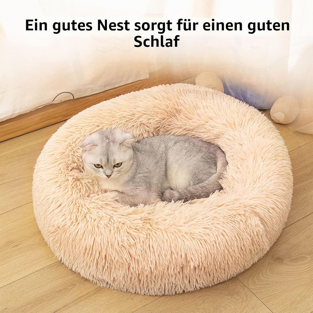 Nisrada Katzenbetten für Indoor-Katzen, 50cm, Hundebett für kleine Melium-grosse Hunde, waschbares,