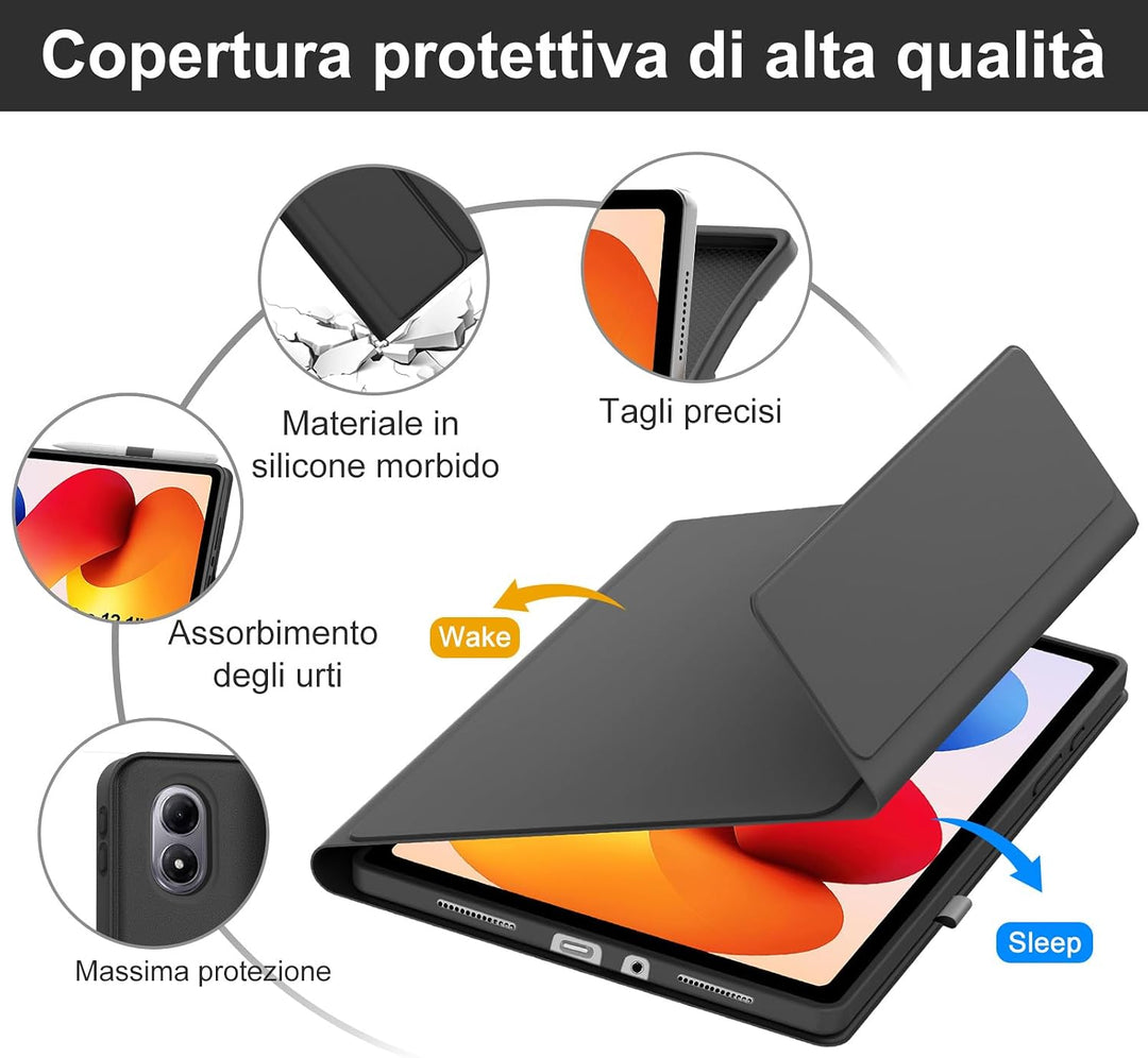 Für Xiaomi Redmi Pad 2 Pro 2025/Redmi Pad Pro 12,1 Zoll Tastaturabdeckung | Abnehmbare Bluetooth-Tas