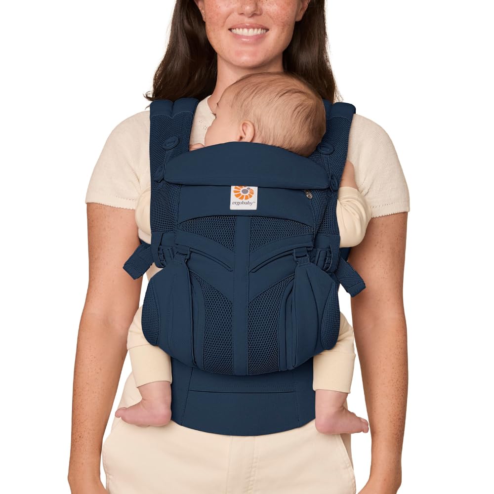 Ergobaby Babytrage, Omni 360 Cool Air Mesh mit 4 Positionen für Neugeborene bis Kleinkinder (0-4 Jah
