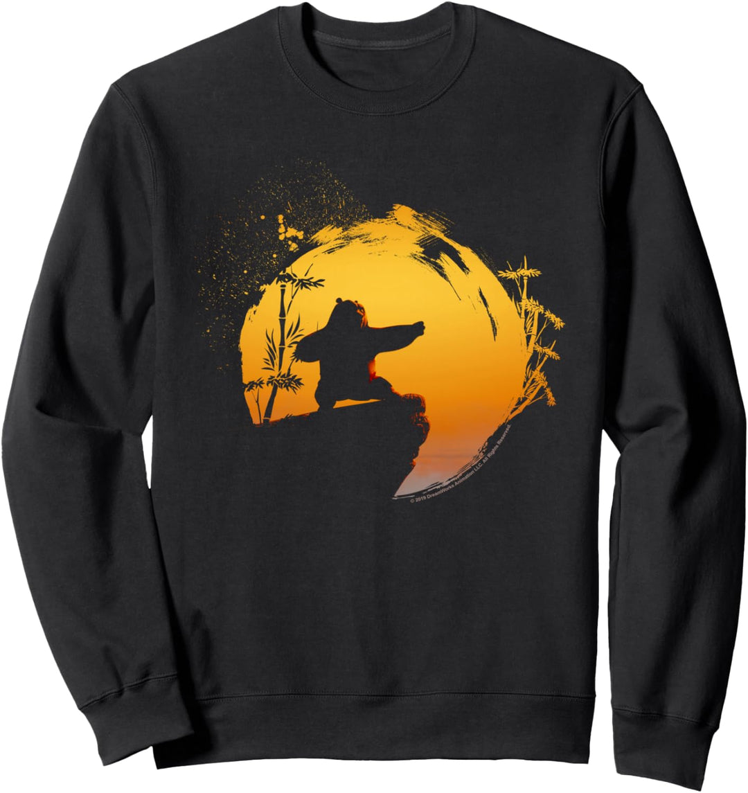 Kung Fu Panda Po Tai Chi Sunset Silhouette Sweatshirt