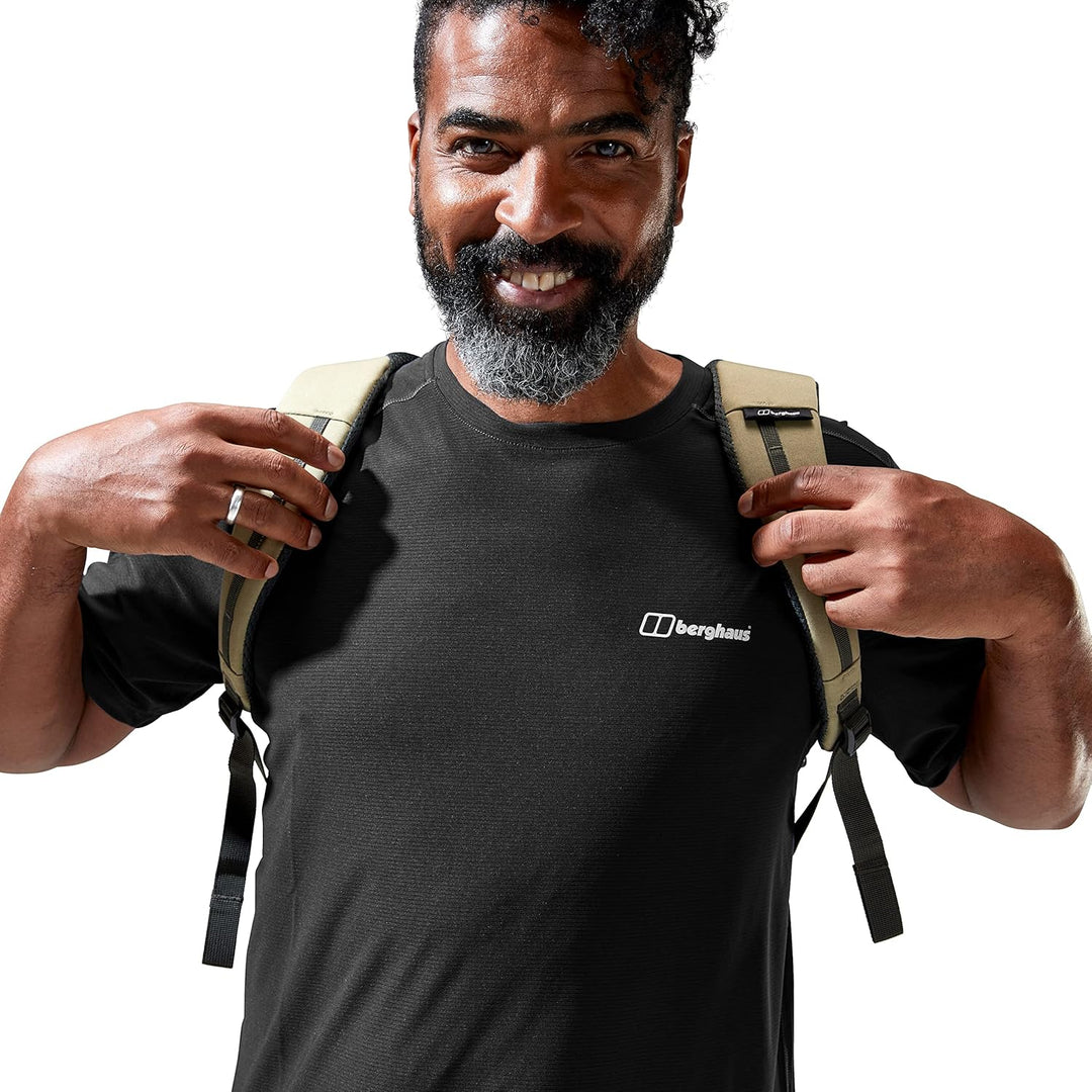 Berghaus Herren 24/7 Tech Basecrew Wicking T-Shirt L Schwarz/Schwarz, L Schwarz/Schwarz