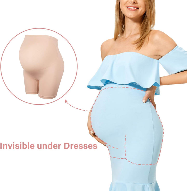 Gratlin Nahtlose Damen-Shorts, Schwangerschaft, Shapewear, hohe Taille, Kurze Oberschenkel-Unterwäsc