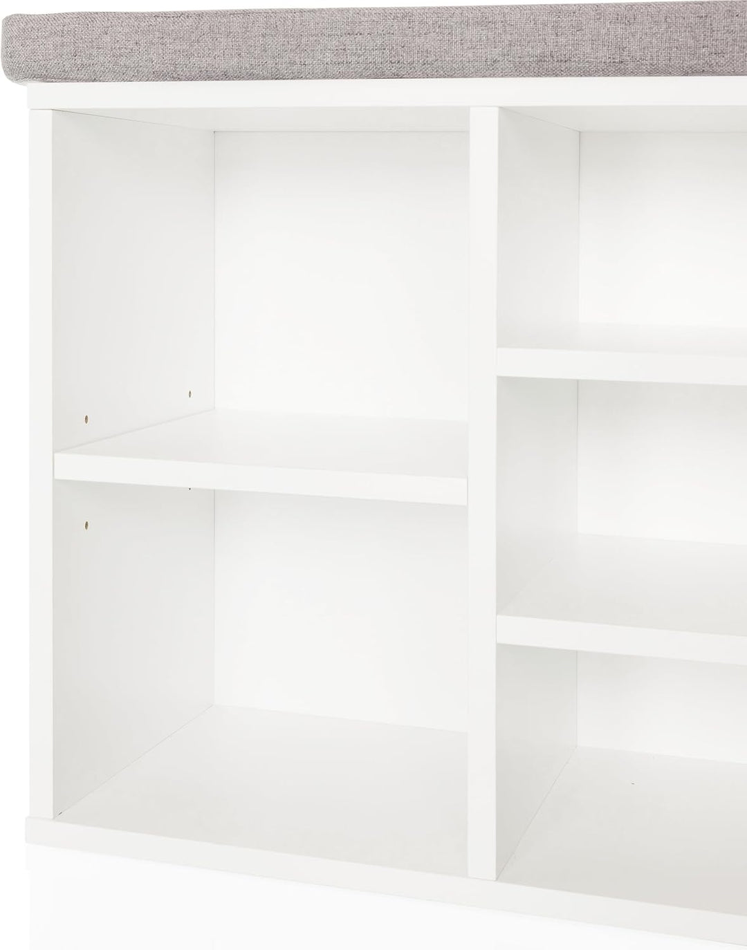 Schuhschrank mit 10 Fächern ESTHA 10 Sitzbank mit gepolsterter Sitzfläche, Schuhbank 48,5x103,5x29,5