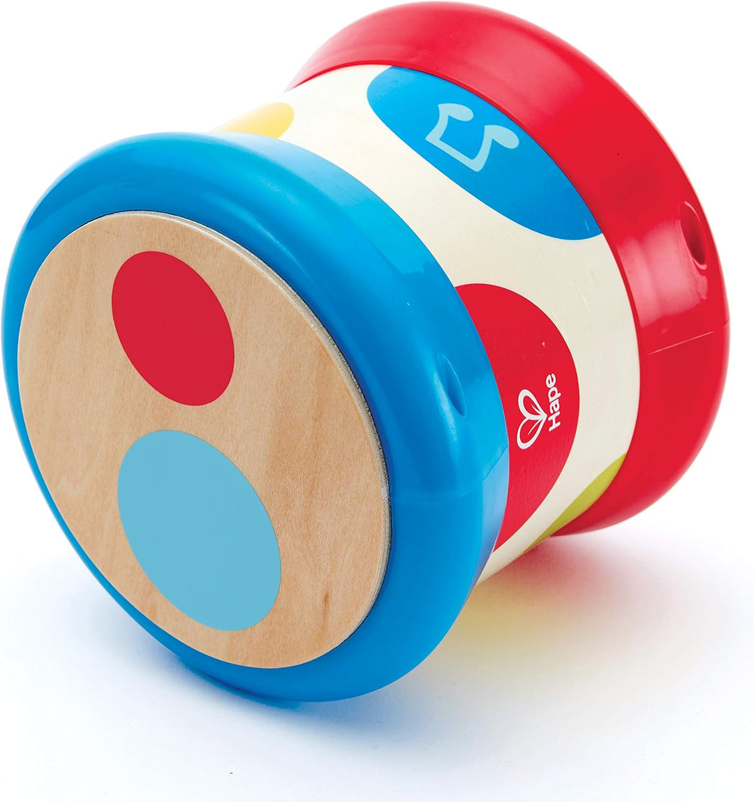 Hape Baby-Trommel - Rollendes Musikspielzeug für Kleinkinder zum Erlernen von Rhythmus und unterschi