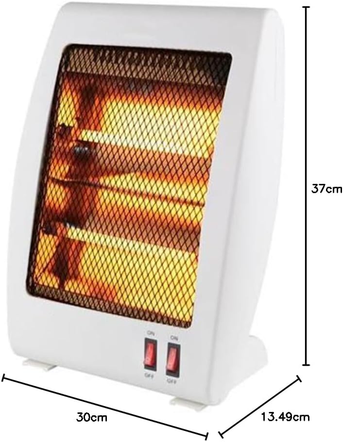 Warmwasserofen mit 2 Quarzstäben, Kippschutz, 400-800 W