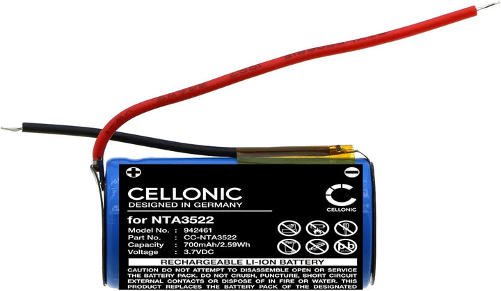 CELLONIC, Akku für Headset kompatibel mit Bose SoundSport Free Wireless (700mAh, 3.7V) Ersatzakku NT