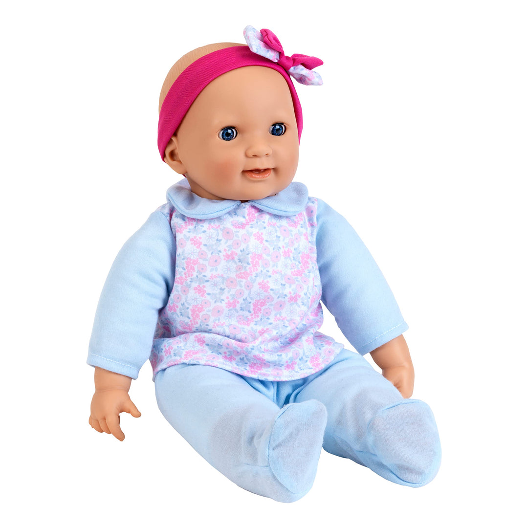 Theo Klein 1717 Baby Coralie interaktive Baby-Puppe | Mit 30 lebensechten Funktionen, Fläschchen und