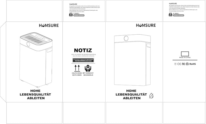 Luftentfeuchter 20L, Luftentfeuchter Kellerräume 200m³ (~50 m²) mit Digitalanzeige, Timer, Automatis