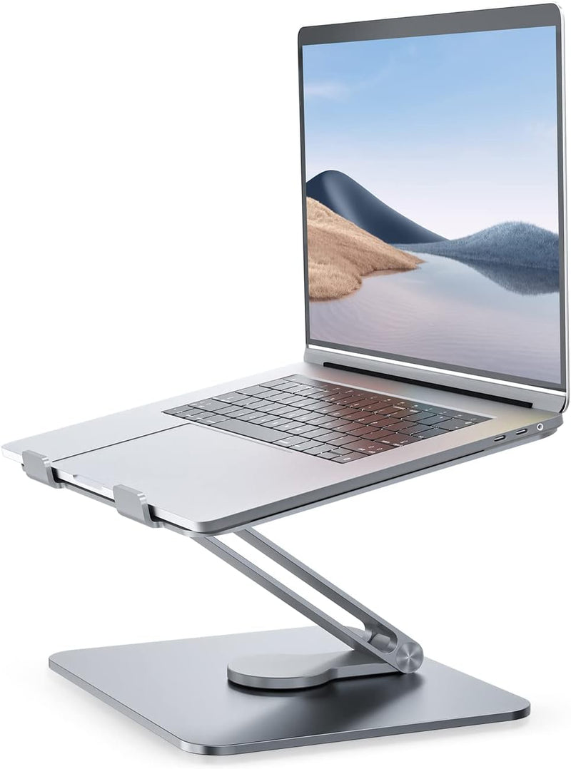 Gladgogo Laptop Ständer, Verstellbarer Ergonomischer Notebook Ständer, Belüfteter Aluminium-Notebook