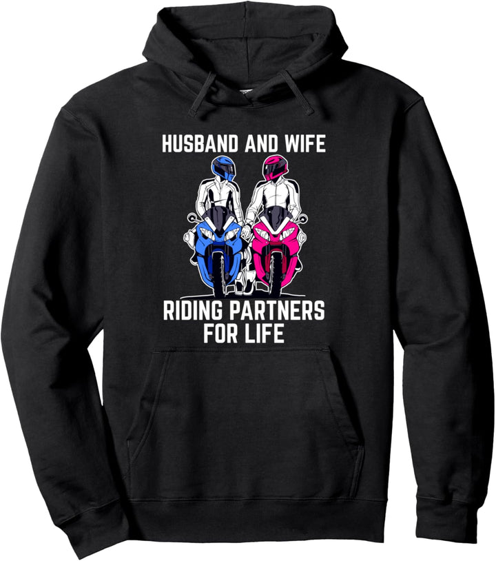 Motorradfahrer Biker Paar Spruch Motorrad Pullover Hoodie