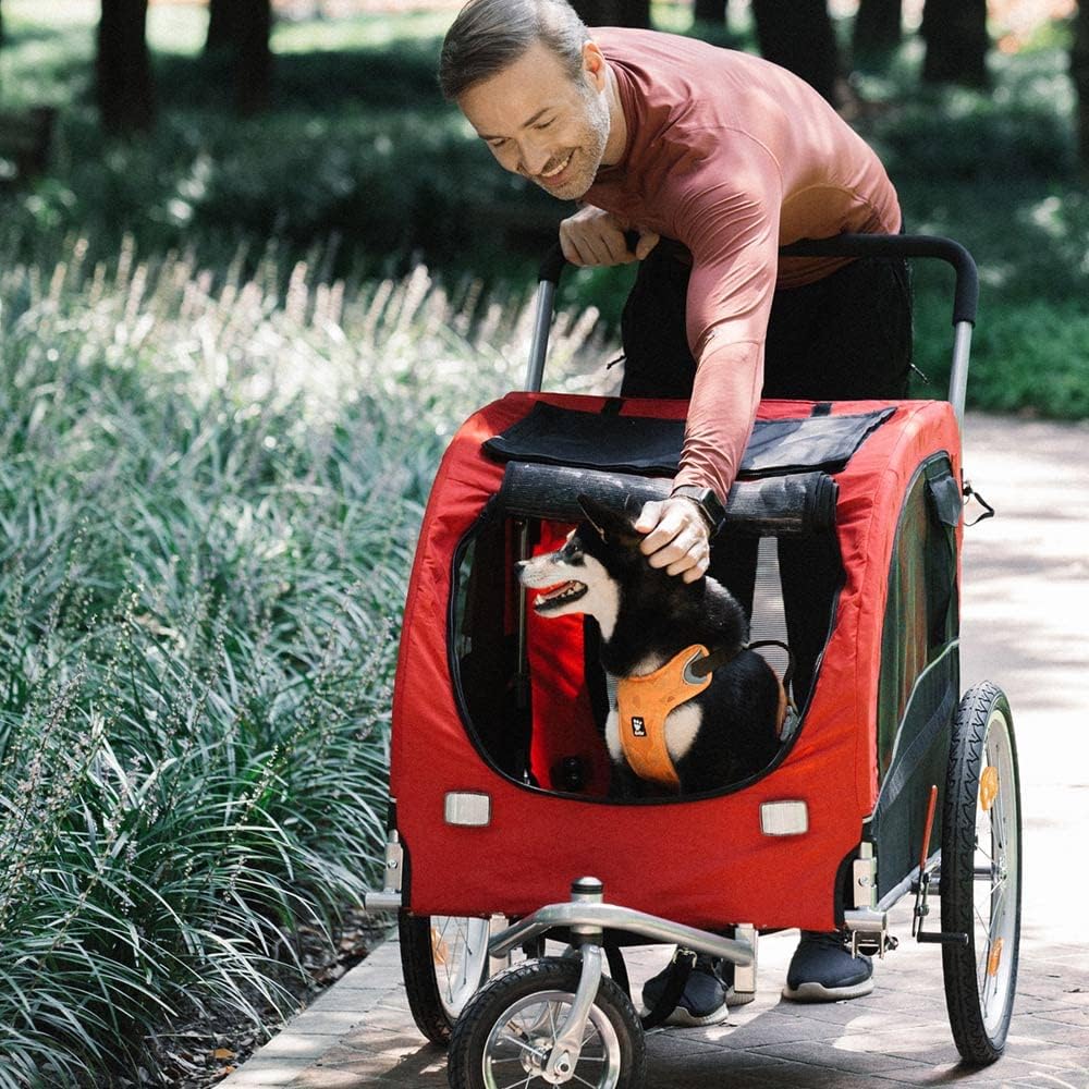 Nobby 62397 Fahrradanhänger SENLIMA L, B 75 x H 86 x L 80/145 cm, bis zu 35 kg