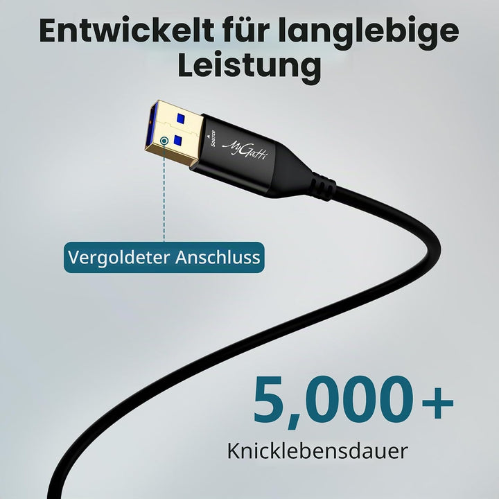 Unidirektional 2m USB A 3.0 auf HDMI AdapterKabel(Für die erste Verwendung ist eine Treiberinstallat