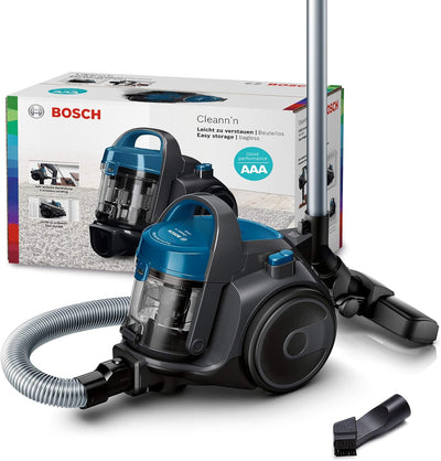 Bosch BGC05A220A Clean´n beutelloser Bodenstaubsauger (platzsparend, einfaches Entleeren, sehr leich