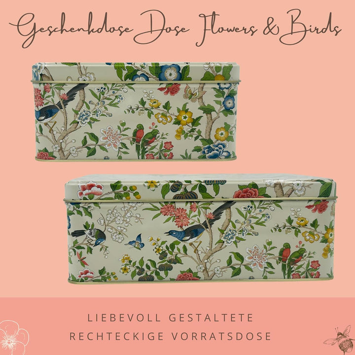 MediMuc Geschenkdose Design Design Sanderson- Liebevoll gestaltete rechteckige Vorratsdose - Motiv F