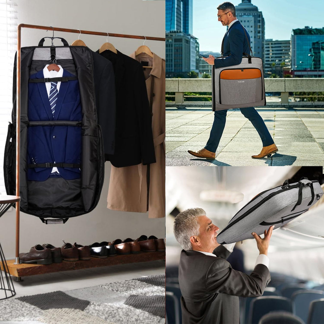 Reise Anzugtasche für Herren - Grosser 40 Zoll Handgepäck Kleidersack für bis zu 3 Anzüge bei Busine