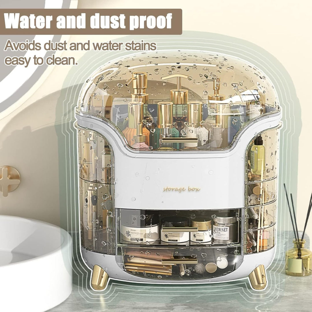 Make Up Aufbewahrung Cosmetic Organizer Kosmetik Schminktisch mit Deckel Schubladen Grosse Kapazität
