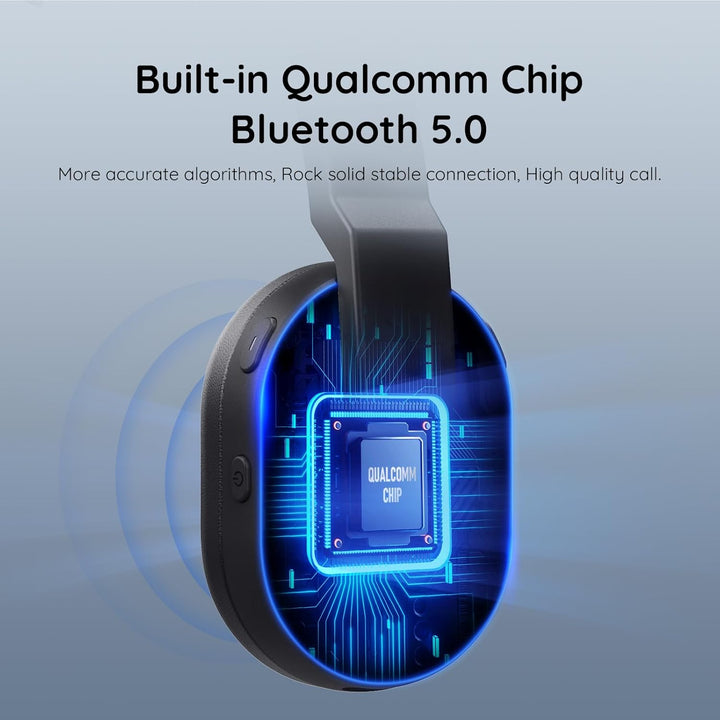 EKSA H5SE Bluetooth Headset, Kabelloses Headset mit Mikrofon AI Geräuschunterdrückung [45 Stdn Spiel