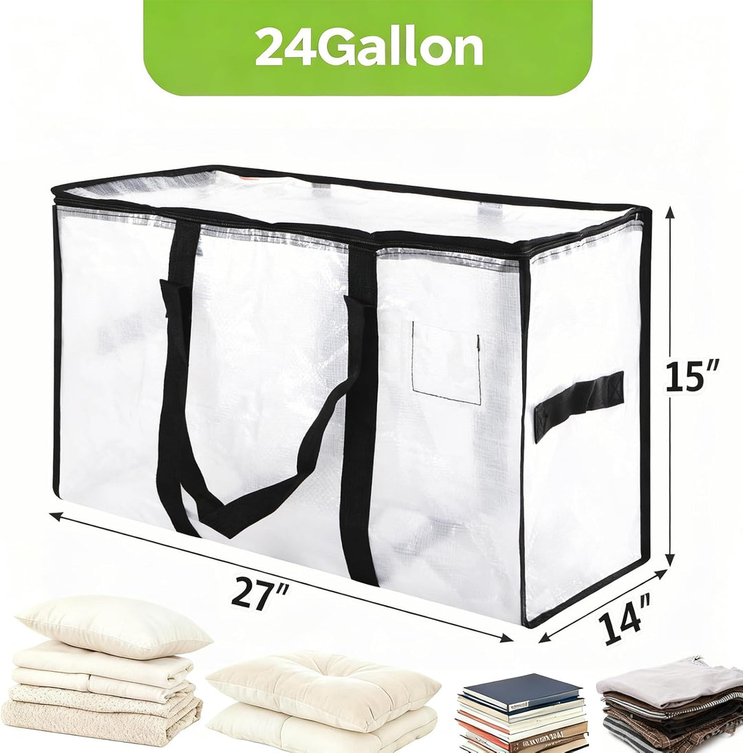 Meetall Extra grosse Umzugstaschen mit Reissverschlüssen – 68,6 x 35,6 x 38,1 cm, robuste Aufbewahru