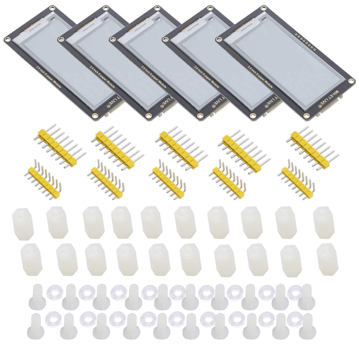 AZDelivery 5 x "2,9 Zoll ePaper Display Modul, 296x128 e-Ink Display Modul, geringer Stromverbrauch,