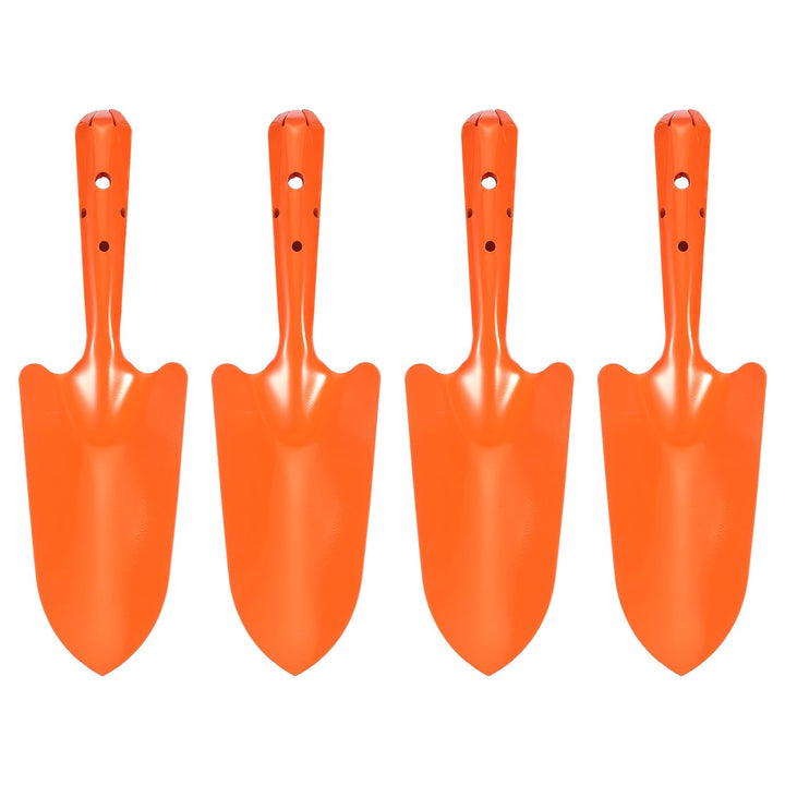 QUARKZMAN 4 Stück Mini Farbige Metall Handschaufel 11" x 3" Grabschaufel Set Umpflanz Gartengeräte F