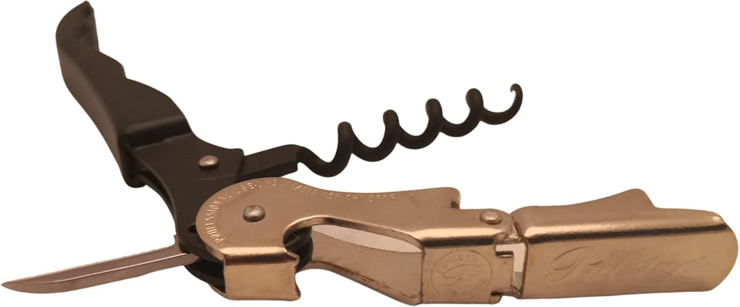 Korkenzieher/Kellnermesser für linkshändige. Pulltap's Classic 500 (Schwarz), Schwarz
