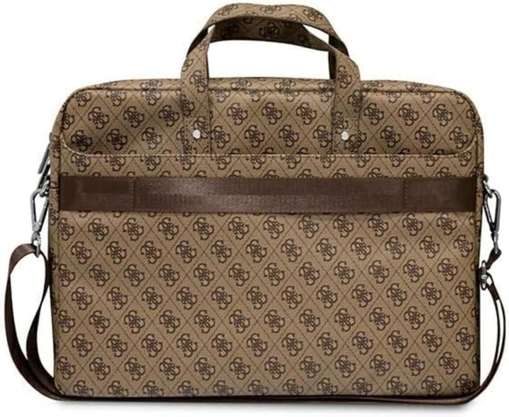 GUESS Unisex Saffiano 4g Hot Stamp Triangle Logo Tasche, Braun