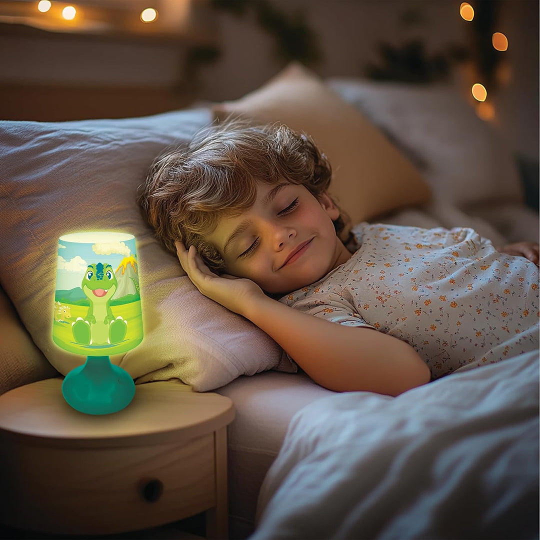 Lexibook, Dinosaur - Dinosaur Mini Kabellose Nachttischlampe und Nachtlicht - MLT10DINO 18 cm Dinosa