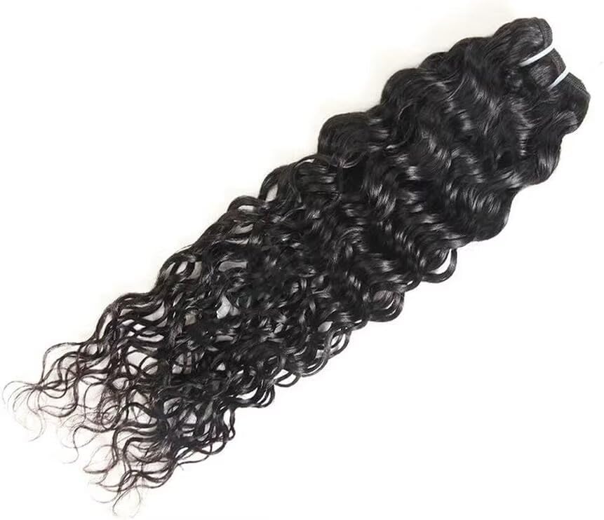 Ladiary Brasilianisches Echthaar Curly Human Hair 1 Bundles (10 Zoll) Water Wave Human Hair Bundles