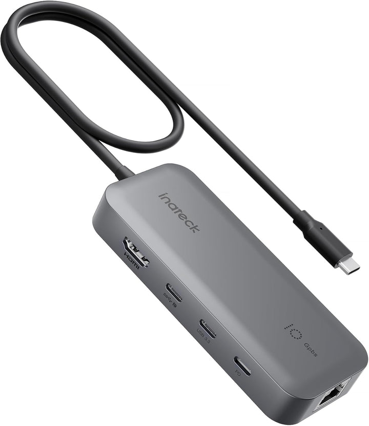 Inateck 10 in 1 USB C Hub, 4K 60Hz HDMI Docking Station, USB C Video＋Data, 100W PD, 10Gbps 2 USB 3.2