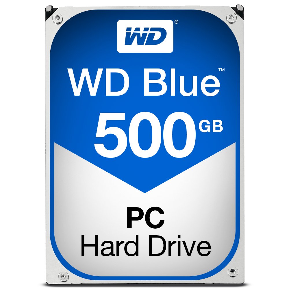 Western Digital WD Blue 500GB SATA 6GB/S HDD Internal 8, 9cm 3, 5Zoll Serial ATA 32MB Cache 7200 RPM