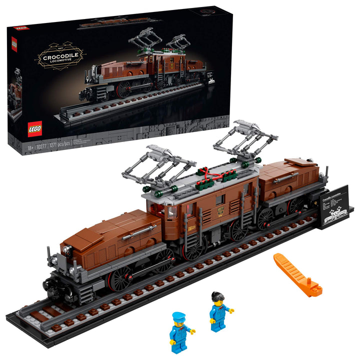 lego Crocodile Locomotive 10277 Building Kit; Recreate The Iconic Crocodile Locomotive with This Tra