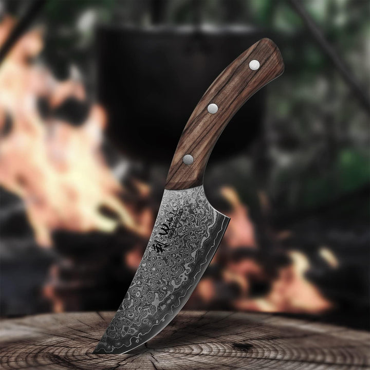 Wakoli Kleines Chefmesser 13 cm Klinge I Scharfes Küchenmesser und Profi Kochmesser aus japanischem