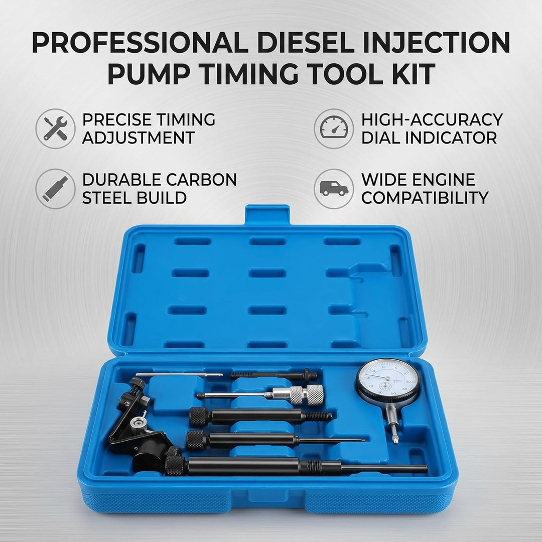Dieselpumpen Einstellwerkzeug Set, 10-teilig, Präzisions-Messwerkzeug, mit Stabilem Koffer
