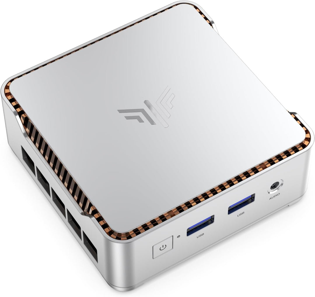 NiPoGi E2 Mini PC Ιntel Twin Lake N150(bis zu 3,6 GHz), 16 GB DDR4 256 GB M.2 SSD Mini Desktop Compu