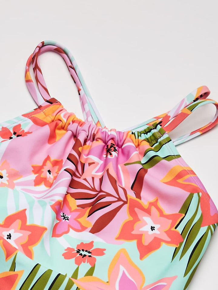 Kanu Surf Mädchen Jasmine Beach Sport Halter One Piece Swimsuit Badeanzug 4 Jahre Coral Reef Pink, 4