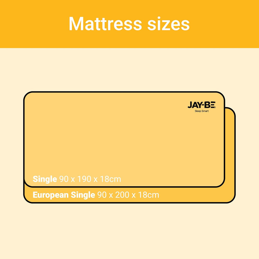 JAY-BE Matratze Simply Kids Anti-Allergy e-Pocket Federkernmatratze, Schaumfrei, weiss, European Sin