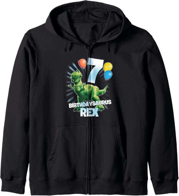 Disney Pixar Toy Story Birthdaysaurus Rex 7th Birthday Kapuzenjacke