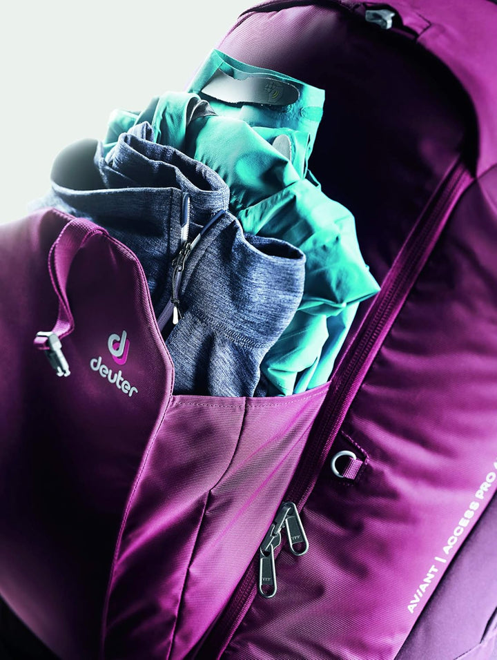 Deuter AViANT Access Pro 65 SL Damen Reiserucksack mit Daypack Schwarz, Schwarz