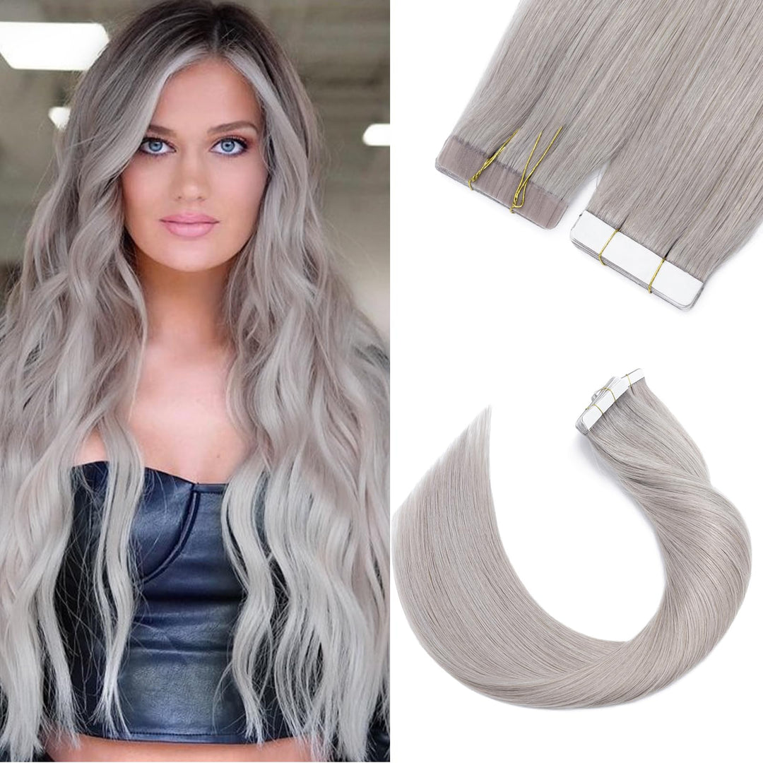 Silk-co Tape in Extensions Echthaar 20stk, leicht Version Tape Extensions Echthaar, Remy Haarextensi